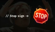 An image of a stop sign with a sub title that says stop sign.