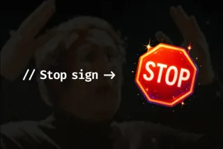 An image of a stop sign with a sub title that says stop sign.